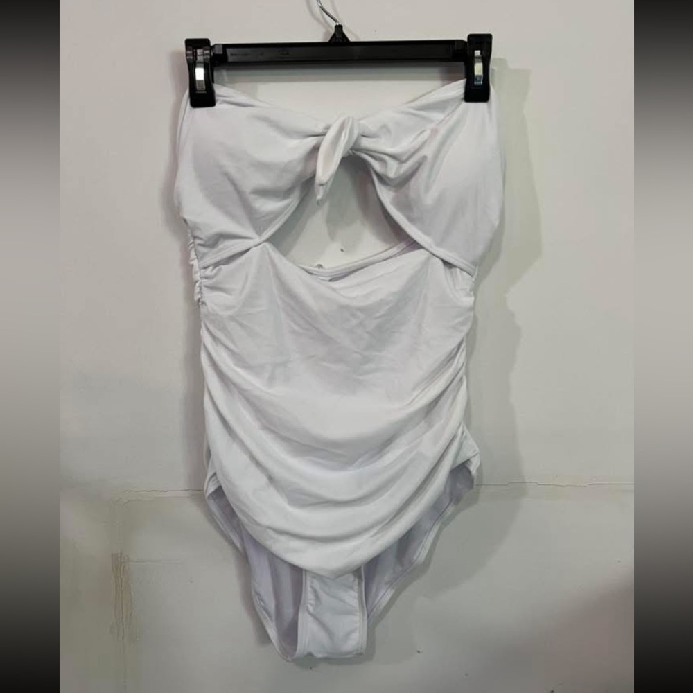 NEW White One-Piece Strapless Swimsuit